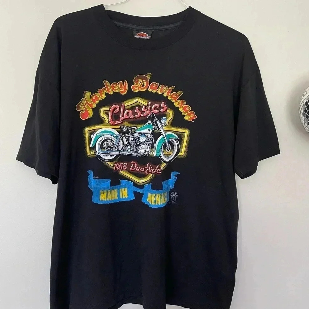Vintage Harley Davidson Classic Duo- Glide T Shirt Size XL